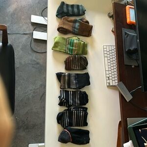 8 pairs of SmartWool socks. Medium. Lot.